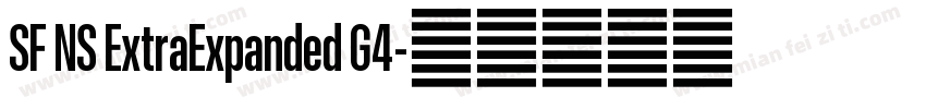 SF NS ExtraExpanded G4字体转换